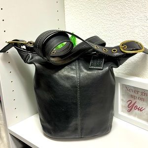 Coach Leather Bucket Bag